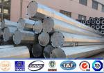 Electrical 36M 24KN HDG Steel Mono Pole Tower Mobile Communication Design