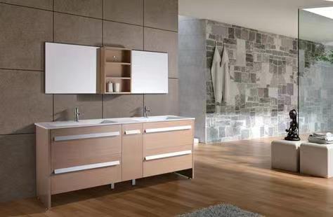 Organize Your Bathroom with Custom Wash Basin Floating Vanity Cabinet and Countertops