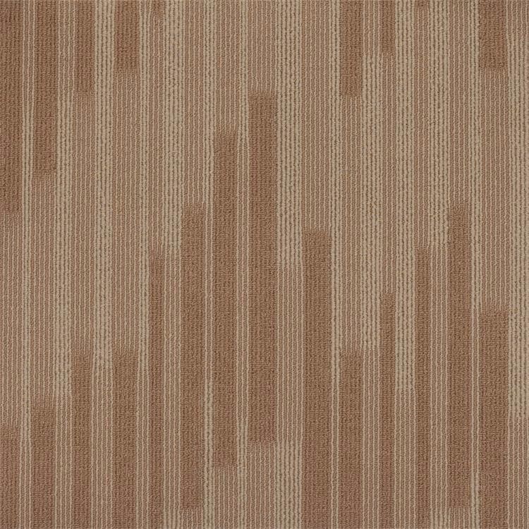 Striped 100%solution dyed Invista Nylon 6 carpet tile
