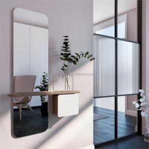 Quality Hotel Bathroom Mirror Black Gold Framed Wall Decorations for Any Shape Rectangle wholesale