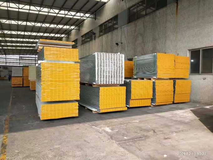 AMBER Double Steel Cleanroom 50mm Insulated Sandwich PU Panel