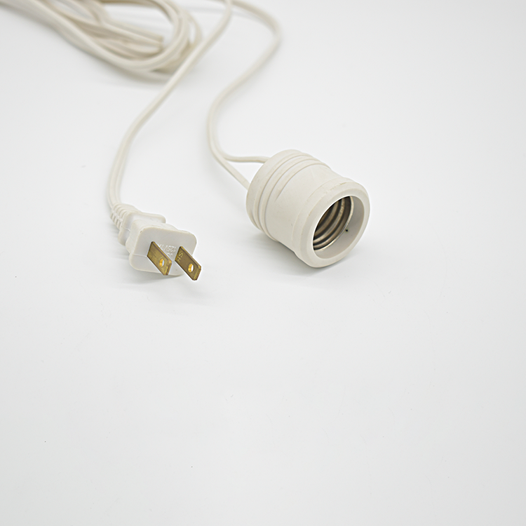 Power Cable Conductor Material Copper Conductors AC Power Cord Lamp Holder Bulb Socket Cord Adapter