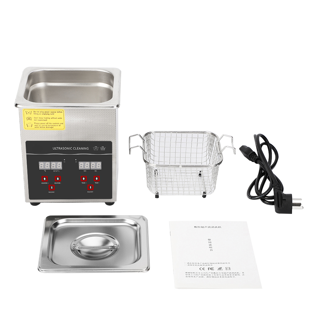 Household Ultrasonic Cleaning Machine 60W 2L Ultrasonic Cleaner