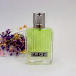 empty bottle of imported perfume recycled glass bottles black blue red pink