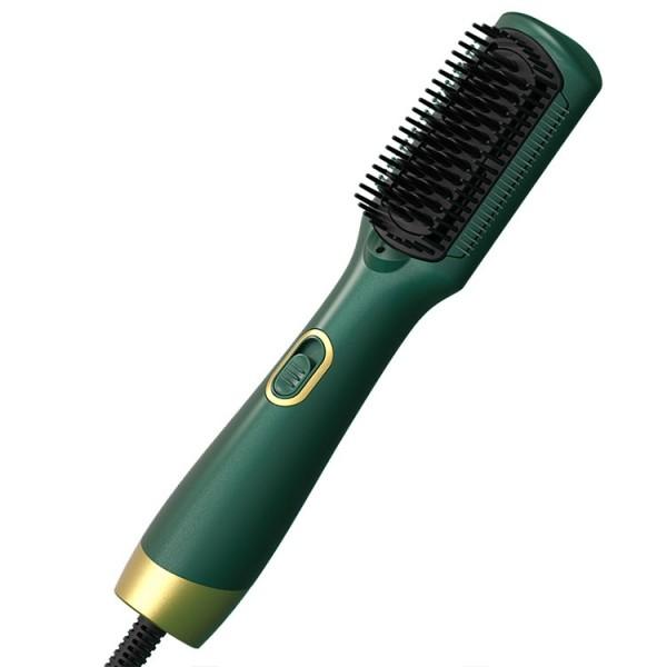 Negative Ions Electric Straightening Brush Ceramic Straightener Hot Air Curly