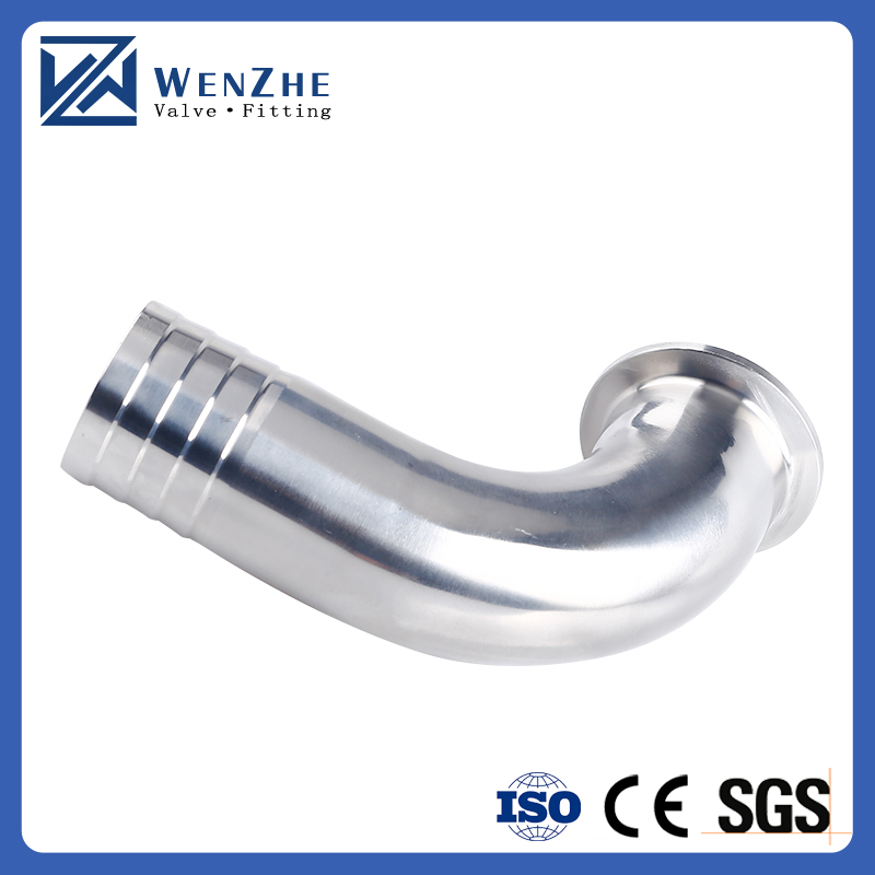 SS304L/SS316L Sanitary Stainless Steel 90 Degree Elbow Hose Barb for Chemical Equipment