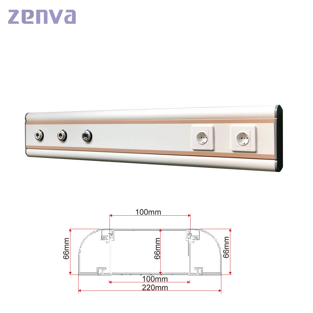 Aluminum Alloy Patient Bed Head Unit For Hospital Medical ICU Room