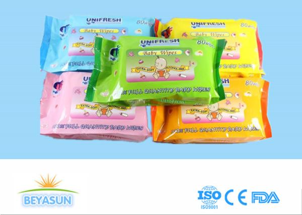 Private Label Flushable Wet Wipes For Adults , Disposable Non Toxic Flushable