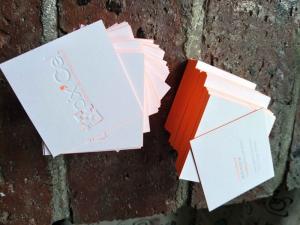 Quality 620gsm Painted Edge Business Cards 60*60mm For Realtor / Personal Trainer wholesale