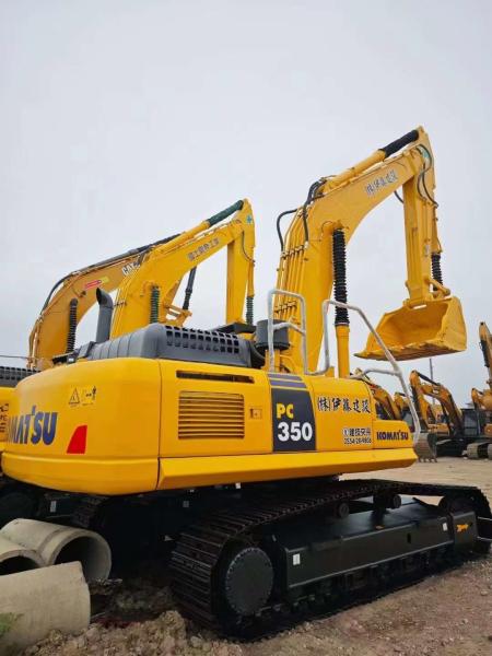 Used Komatsu Excavator PC350 with 114x135mm Cylinder Bore Stroke and 1950rpm