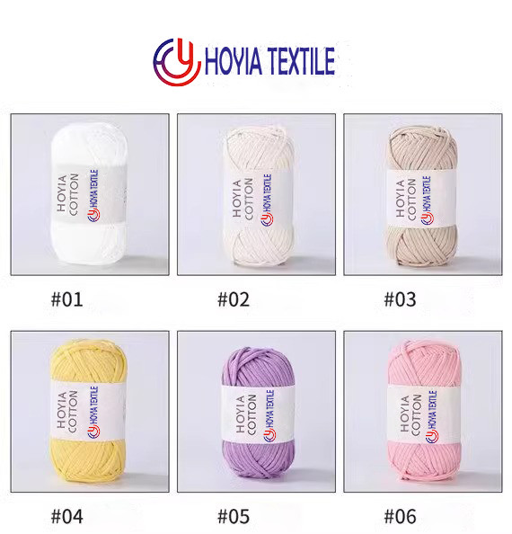 70% Cotton 30% Nylon Core Tape Yarn For Crafting And Crochet Beginners