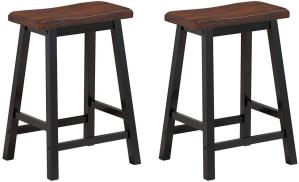 Quality Wood Vintage Padded Breakfast Bar Stools Modern Backless Design Indoor Furniture wholesale