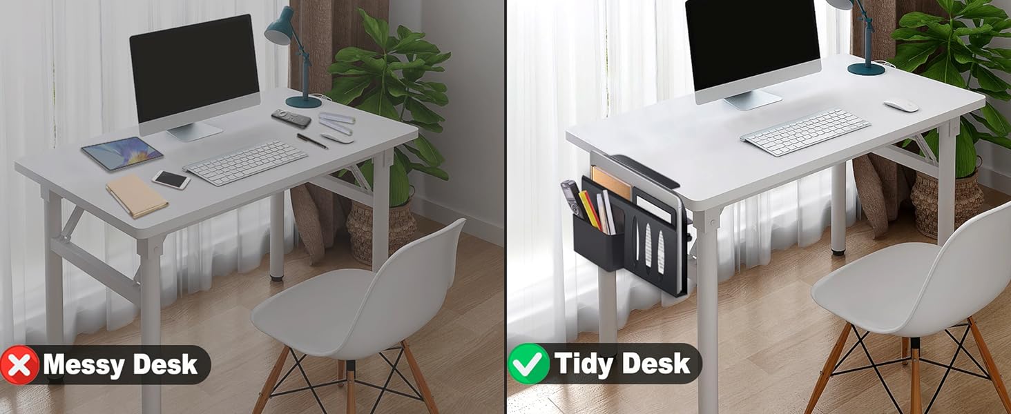 Clamp-On Desk Shelf Standing Desk Drawer with Storage Drawers No Drilling Attachment