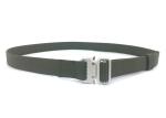 Army Green Polyester Webbing Belt / Men Waist Belt With Plastic Buckle