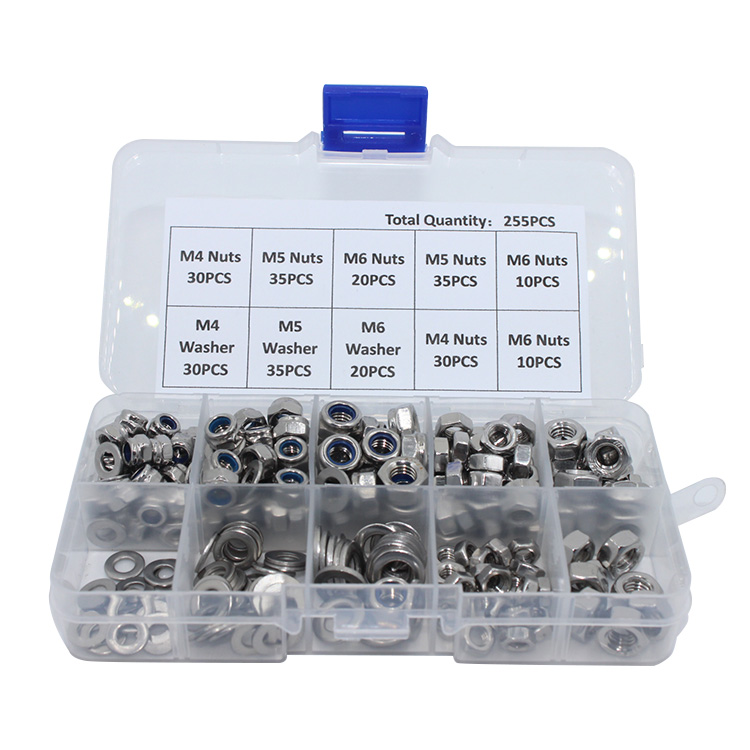Automotive Industry Self-Locking Nylock Nuts in Metric Measurement for Secure Fastening