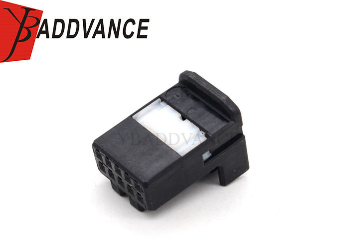 Electrical 10 Pin Female Connector Black Color With Terminals For Automotive