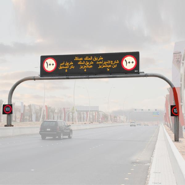 Cheap IP56 Dynamic Message Board Road Speed Limit Warning Customized Logo for sale