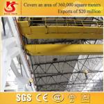 Double girder steel factory used overhead radio control crane