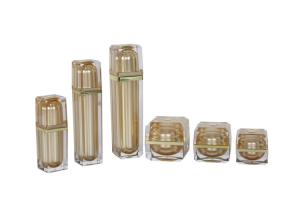 Quality 120ml Acrylic Serum Bottle Face Cream Jar Cosmetic Packaging Set wholesale