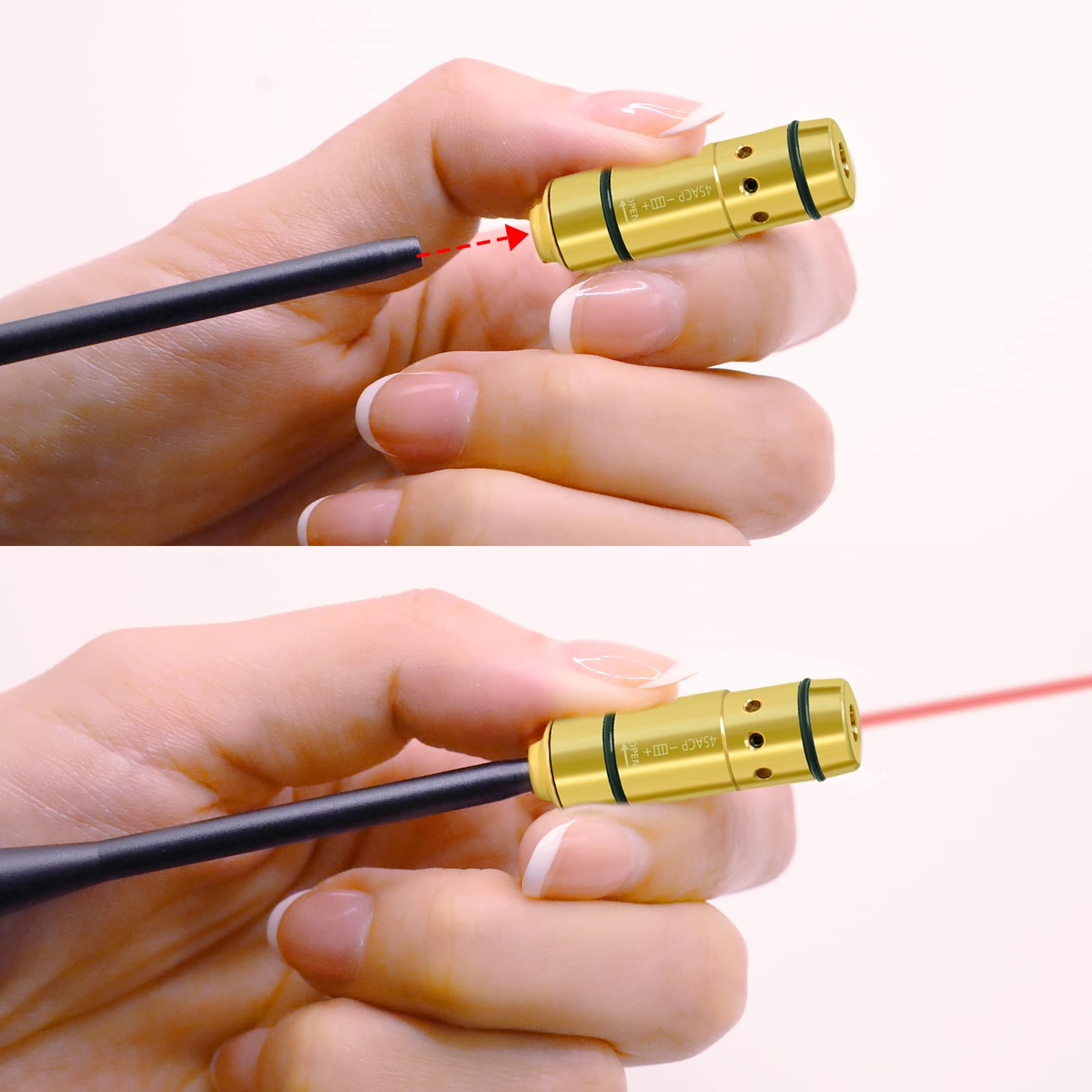 Red 650nm Tactical Training Laser Cartridge 45ACP Caliber Class IIIA