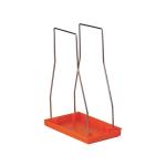 Scientific Steel Wire Biohazard Bag Holder, Epoxy Coated, Standard-Sized