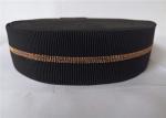 4.5mm Polyester Elastic Webbing Black Clip Gold Wire