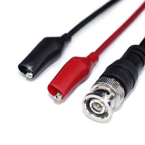 Quality BNC to Dual Alligator Crocodile Clips Test Lead Cable for Oscilloscope CCTV Camera Video wholesale