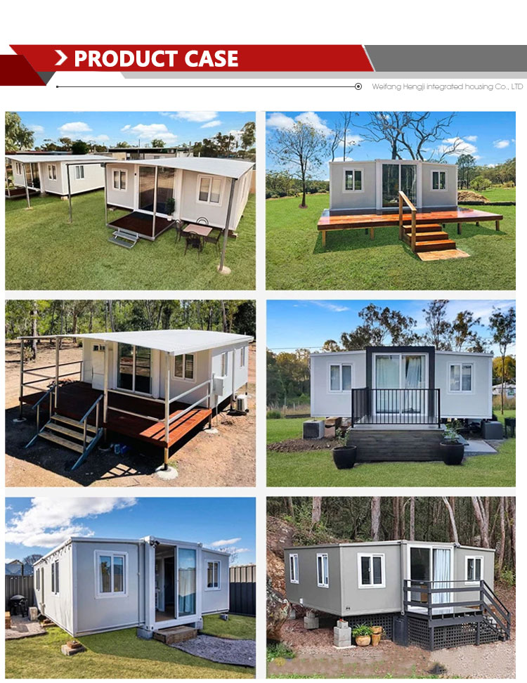 40ft Double-Wing Expansion Container House with Design and EPS Sandwich Panel Roof