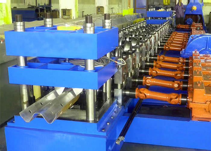 2 Wave Guardrail Plate Forming Machine 3 - 12 M Every Min Cold Bending