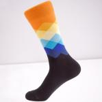 Customized Trendy Mens Cotton Socks Jacquard Logo Soft And Comfortable