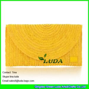 Quality LUDA wheat straw handbags fashion handmade straw clutch bags wholesale
