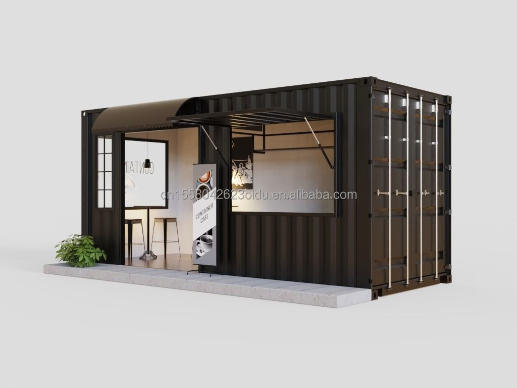 Customized Color Pop Up Shop Container Bar Food Stop Clothing Store Fashion Shop Portable Coffee Bar Cafe Shop Modern Design
