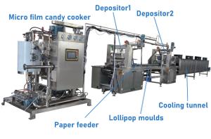 Quality Galaxy starry sky lollipop candy making machine wholesale