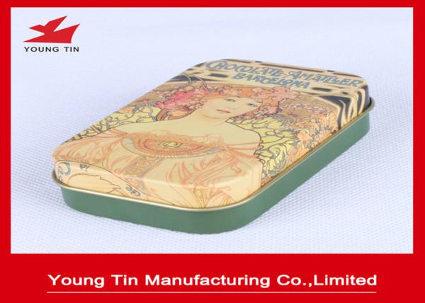 Chocolate Packaging Green Candy Gift Tins , YT1239 Chocolate Gift Boxes With