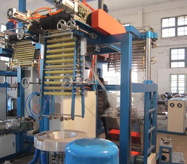 High Efficiency Single Lift PVC Blown Film Extrusion Machine For Packaging Film