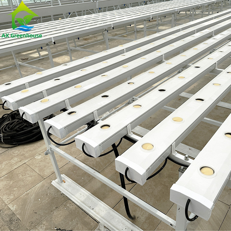Greenhouse Farming Soilless Hydroponic NFT PVC Pipe Tube Growing System