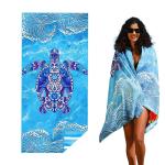 Customized Design Microfiber Print Sand Free Compact Quick Dry Outdoor Beach