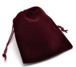 Purple Soft Velvet Drawstring Jewelry Bags , Wedding Gift Pouches