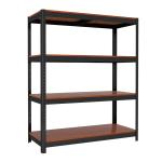 Adjustable Wooden Tiers Boltless Steel Stand Storage Shelf Rack