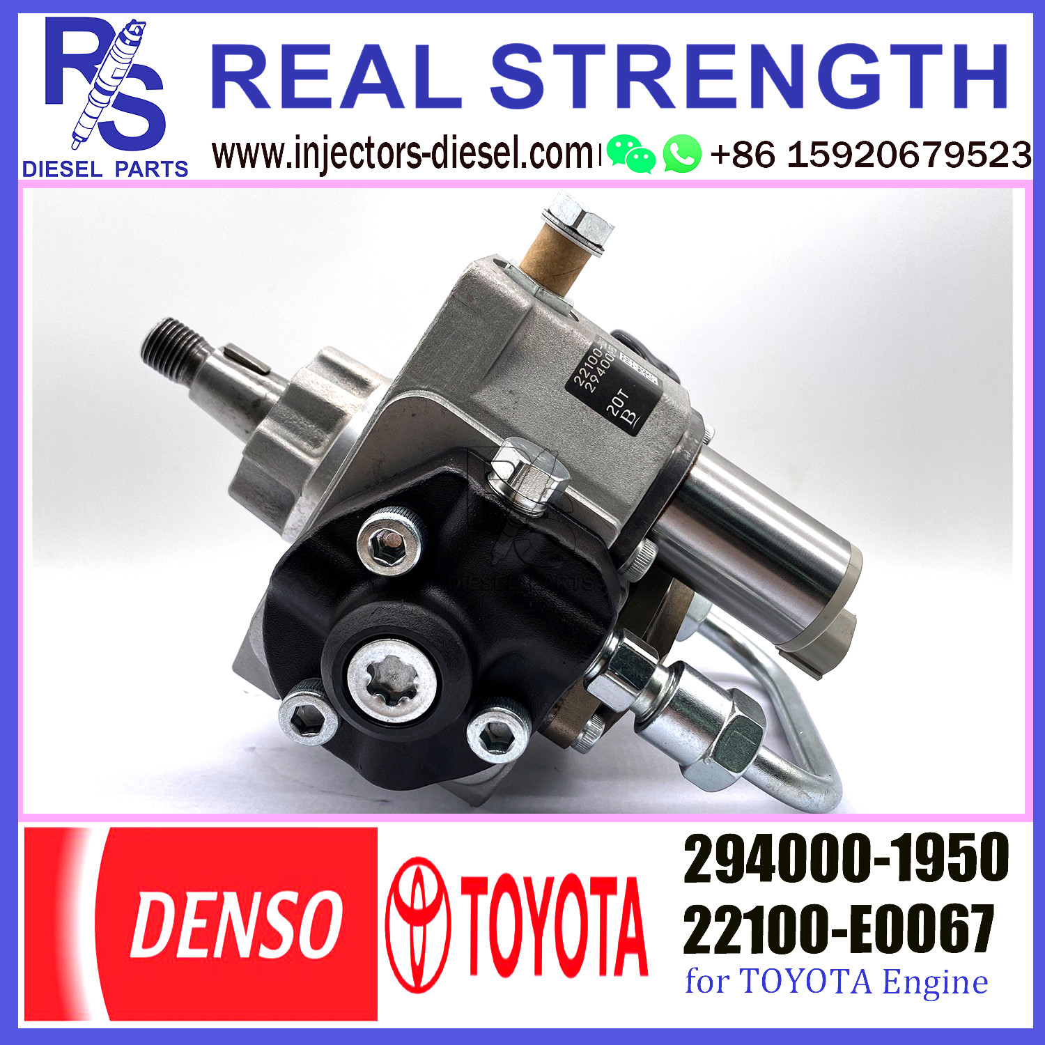 294000-1950 DENSO COMMON RAIL FUEL PUMP 294000-1950 22100-E0067 for HINO 300 SERIES NO4G/Toyota