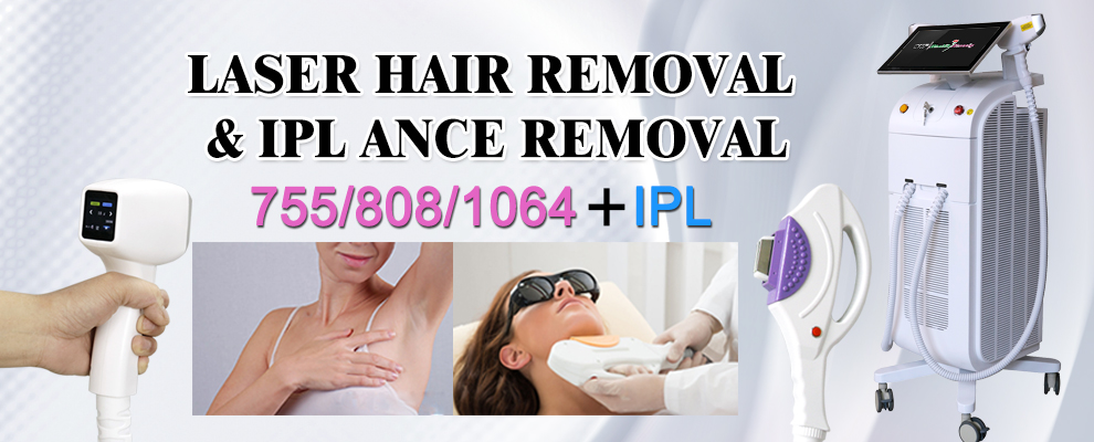 Weifang KM IPL 755 808 1064nm Diode Laser Hair Removal Machine with Precise Targeting
