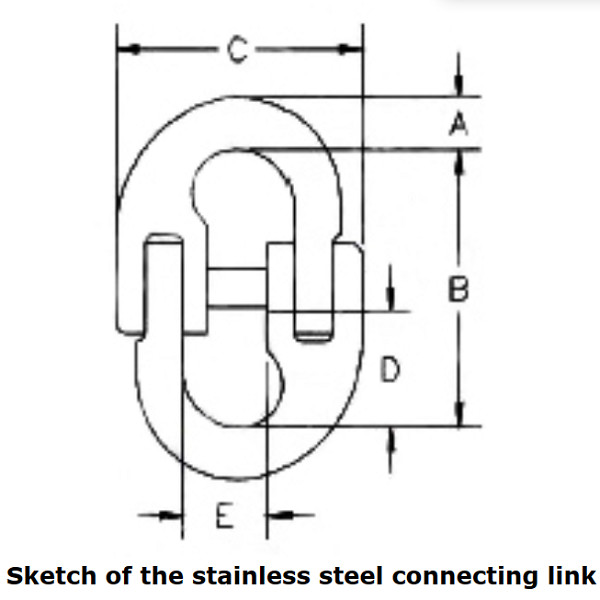 7mm - 32mm Stainless Steel Chain Connecting Links Chain Coupling Link
