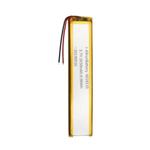 Quality 3.7V 2650mAh Li Polymer Batteries 6mm Ultra Narrow Custom LiPo Batteries wholesale