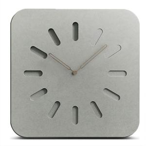 Quality Black Grey Square Wooden Wall Clock For Living Room Or Office wholesale