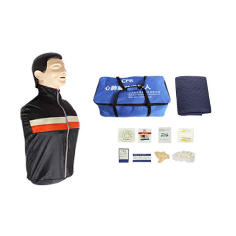 CPR cardiopulmonary resuscitation simulation dummy half, full body version