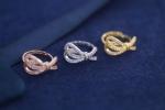 Bow Knot 925 Sterling Silver Rings Adjustable For Women 2mm-10mm