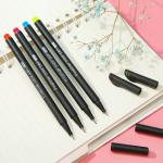 Watercolor Art Marker Pen Set of 12 Fine Point Markers for Writing and Fineliner