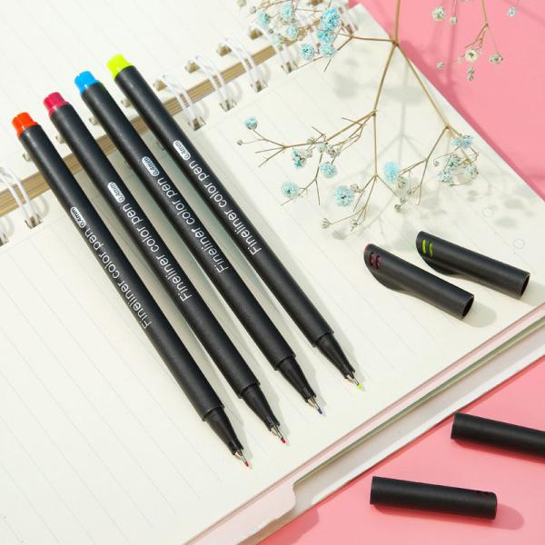 Watercolor Art Marker Pen Set of 12 Fine Point Markers for Writing and Fineliner