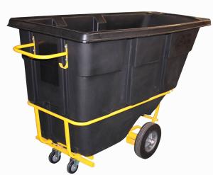 Quality 400Litre Black Rotational Molded Heavy Duty Tilt Trucks wholesale
