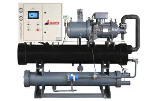Quality Industrial Refrigeration Process Water Cooled Chiller 50hp Compressor wholesale